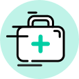 First aid kit icon