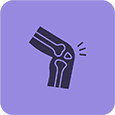 Physiotherapy knee icon