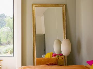 Mirror in bedroom