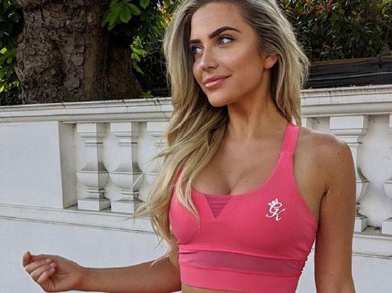 Woman wearing Gym King sports bra